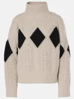 Altuzarra Grady Cable-knit Wool Sweater In White