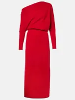 Altuzarra Kasos Cashmere Maxi Dress In Red