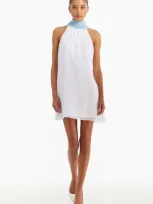 Amanda Uprichard Manoella Dress In White,pacific