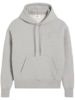 Ami Alexandre Mattiussi Ami De Coeur Hoddie In Gray