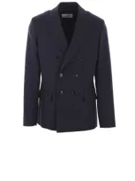 Ami Alexandre Mattiussi Double-breasted Jacket In Blau