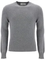 Ami Alexandre Mattiussi Wool Cardigan In Gray