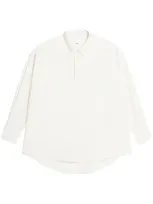 Ami Alexandre Mattiussi Oversized Long-sleeve Shirt In White