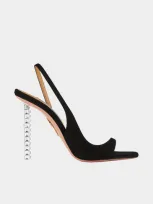 Aquazzura Rock Chic Sling 105 In Black