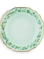 Aquazzura Set Of 2 Secret Garden Soup Plates In Green