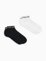 Armani Exchange Set Of 2 Pairs Of Socks With Logo In White