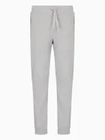 Armani Exchange Soft Yarn Jogger Pants With Logo In Gray