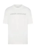 Armani Exchange T Shirts And Polos Beige In White