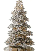 Balsam Hill Frosted Yukon Spruce® Pre-lit Artificial Tree In Green