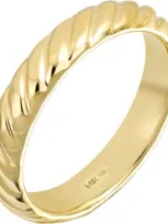 Bony Levy 14k Gold Textured Stackable Band Ring In 14k Yellow Gold