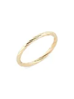 Bony Levy 14k Gold Twisted Stackable Ring In 14k Yellow Gold