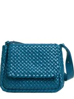 Bottega Veneta Small Cobble Shoulder Bag In Blue