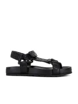 Bottega Veneta Trip Flat Sandal In Black