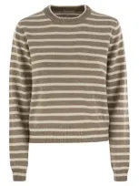 Brunello Cucinelli Striped Sequin In Multi