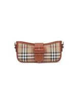 Burberry 'check' Shoulder Bag In Brown