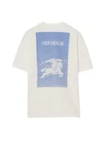 Burberry Ekd Cotton T-shirt In Salt