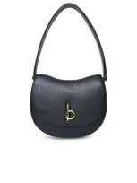 Burberry Medium Rocking Horse Black Leather Bag