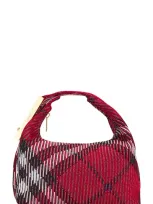 Burberry Mini Knit Peg Bag In Scarlet