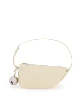 Burberry Mini Shield Shoulder Bag In White,neutro