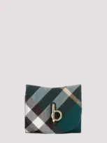 Burberry Rocking Compact Wallet In Grey