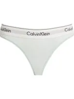 Calvin Klein Modern Cotton Thong In Blue