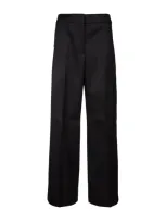 Calvin Klein Wide Leg Tailored Trousers In Black