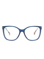 Carolina Herrera Oversize-frame Glasses In 蓝色