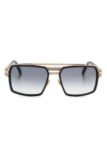 Cazal Navigator-frame Sunglasses In Black