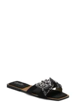 Charles By Charles David Ordly Slide Sandal In Blackpewter