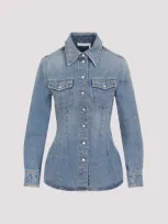 Chloé Foggy Blue Cotton Shirt