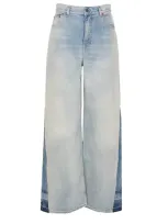 Chloé Dp00 Denim Wide Jeans In Blue