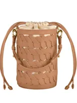 Chopard Mini Happy Hearts Bucket Bag In Brown