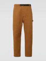 Comme Des Garçons Homme Deux Herringbone Cotton Straight Pants In Beige