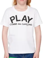 Comme Des Garçons Play Kids White 'play' T-shirt In 1-white