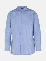 Comme Des Garçons Shirt Blue Cotton Shirt