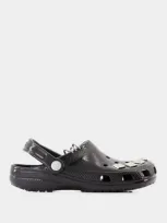 Crocs Classic Studded Sandals In Black