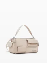 Desigual Multi-pocket Baguette Bag In White