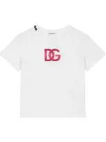 Dolce & Gabbana Kids' Cotton Logo-embellished T-shirt In White