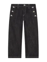 Dolce & Gabbana Kids' Dark-wash Jeans In Black