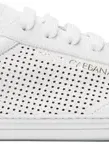 Dolce & Gabbana White Saint Tropez Calfskin Sneakers In 89642 Bianco/bianco