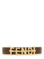 Fendi Two-tone Metal Graphy Bracelet In Orosoftcocoa