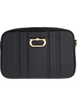 Ferragamo Leather Crossbody Bag In Black