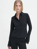 Filippa K Cotton Jersey Shirt In Black