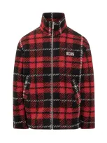 Gcds Tartan Jacket In Red