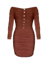 Gigii's Alegra Dress In Coffee