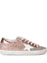 Golden Goose Super-star Sneakers In Silver