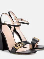 Gucci Leather Sandals In Nero