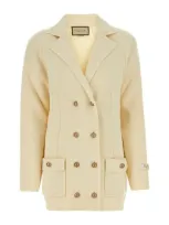 Gucci Woman Ivory Wool Blazer In White