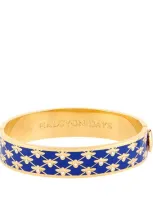 Halcyon Days Bee Trellis Bangle In Blue