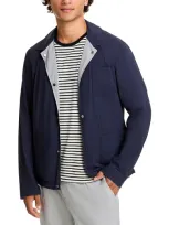 Herno Snap Front Jacket In Blue